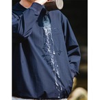 Casual Long Sleeve Pullover Crew Neck Patch Pocket Regular Fit ◇2color H0625