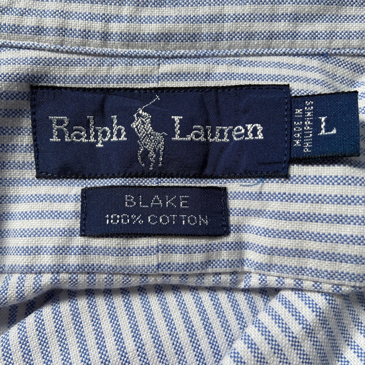 Ralph Lauren オールドラルフローレン BLAKE 長袖 ストライプ ボタン 