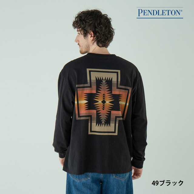 ペンドルトン PENDLETON バックプリント 長袖Tシャツ ロングスリーブTシャツ