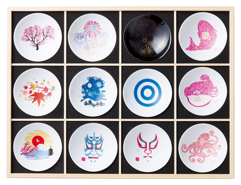 冷感日本伝統12個セット』平盃揃 日本象徴代表贈答品【0100-082-00