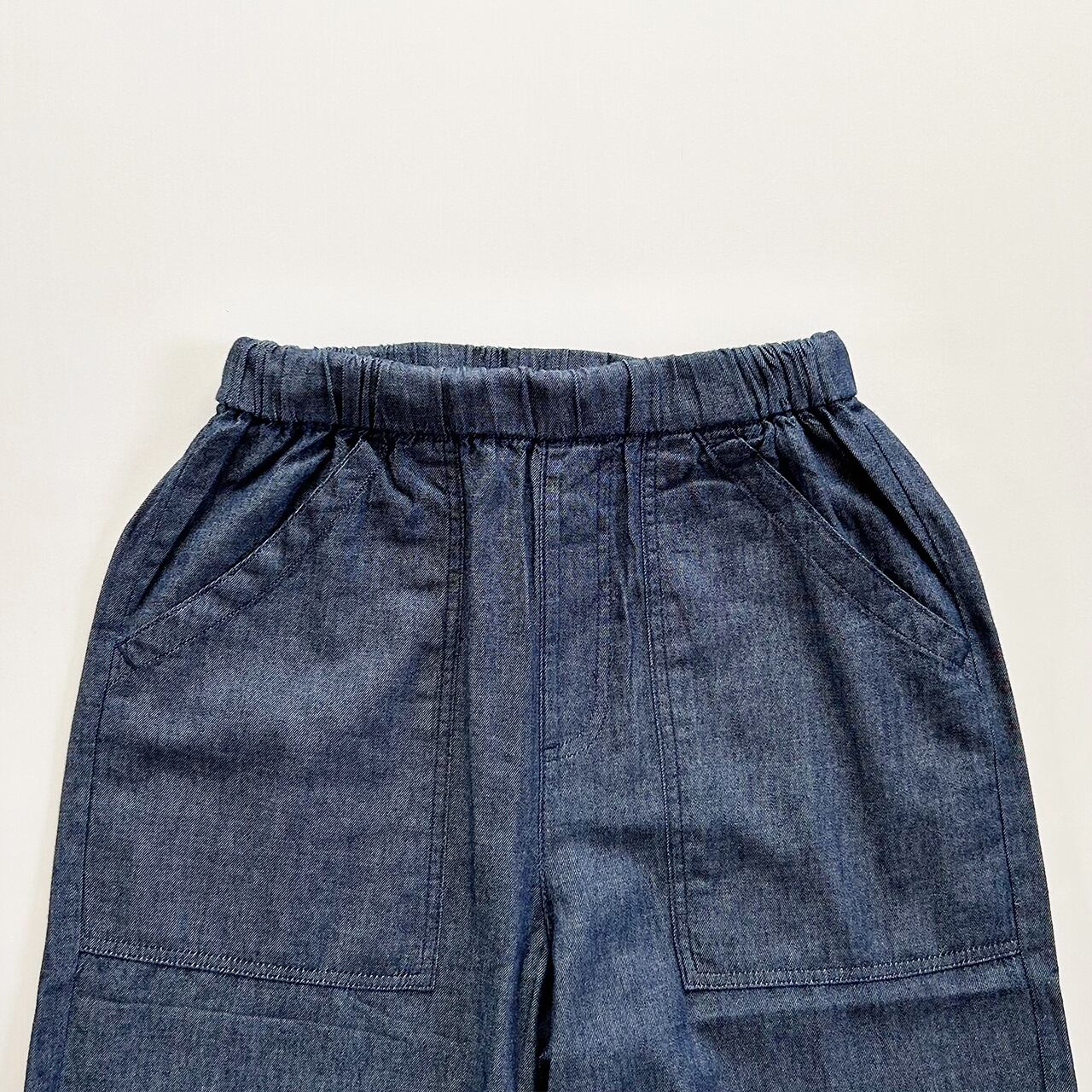 Chambray easy pants (navy)