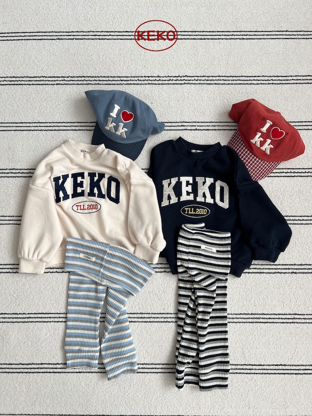 【即納】KEKO border leggings <kids>