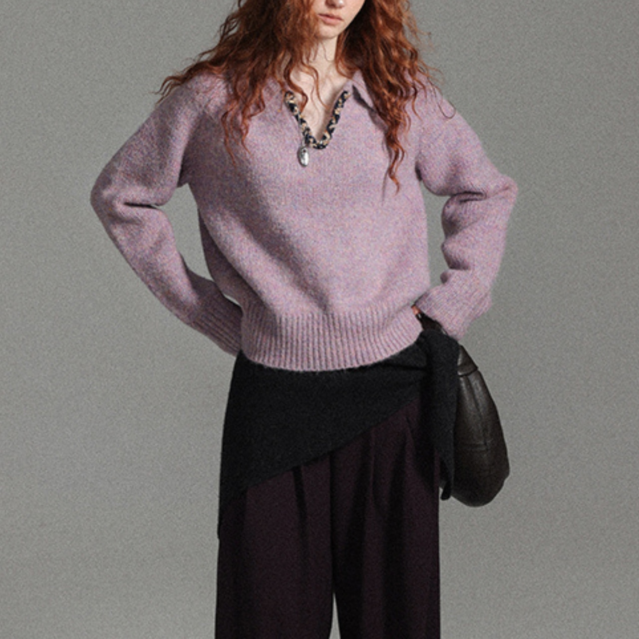 Lavender Bloom Knit T3827