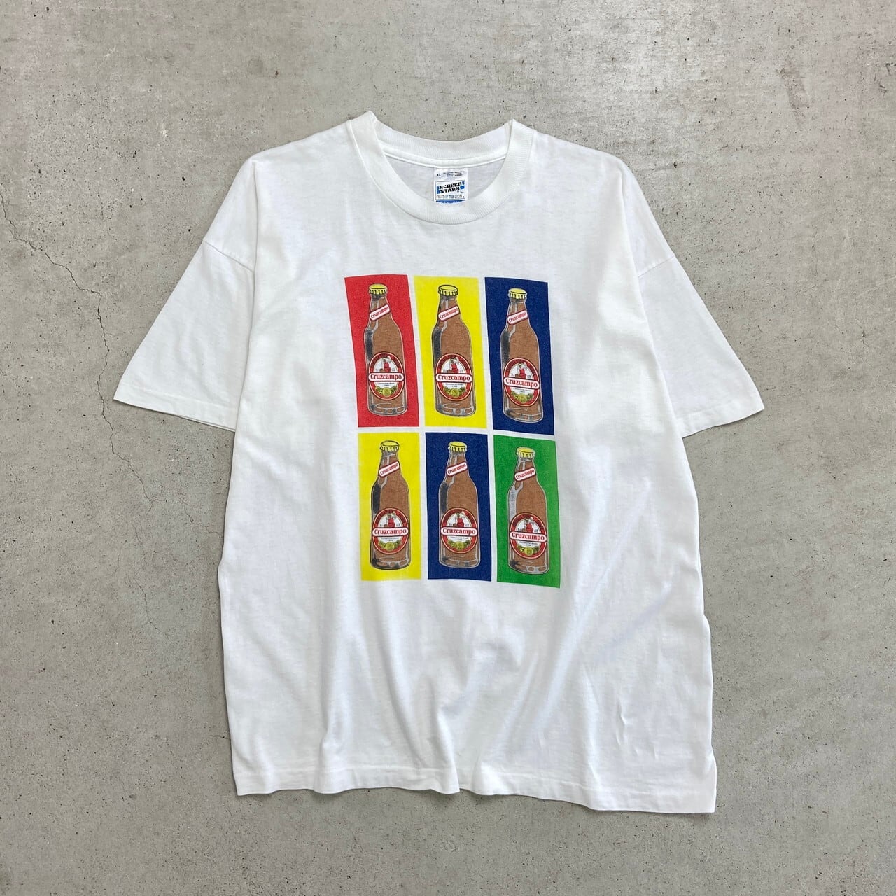 90年代 Cruzcampo クルスカンポ スペインビール 企業 プリントTシャツ
