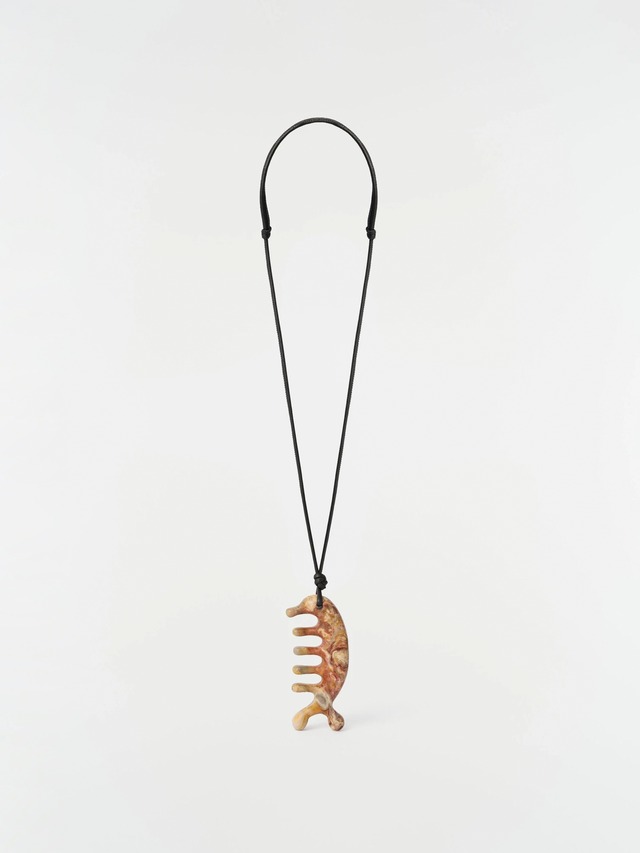 LEMAIRE　BELUGA GUA SHA NECKLACE　YELLOW SNAKE JASPER　DI0007 LO0169