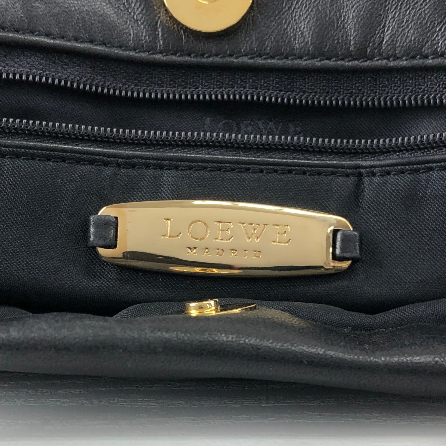 LOEWE ロエベ ハンドバッグ ブラック アナグラム ナッパレザー トート