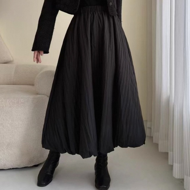 Aラインバルーンスカート　4color　N00119