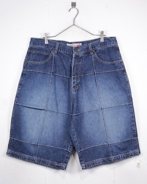 【Caka act2】 “GODBODY” Line Design Vintage Baggy Denim Shorts