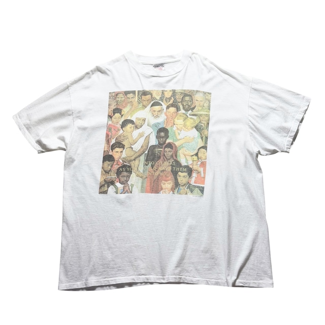 vintage 1990’s NORMAN ROCKWELL art tee “The Golden Rule”