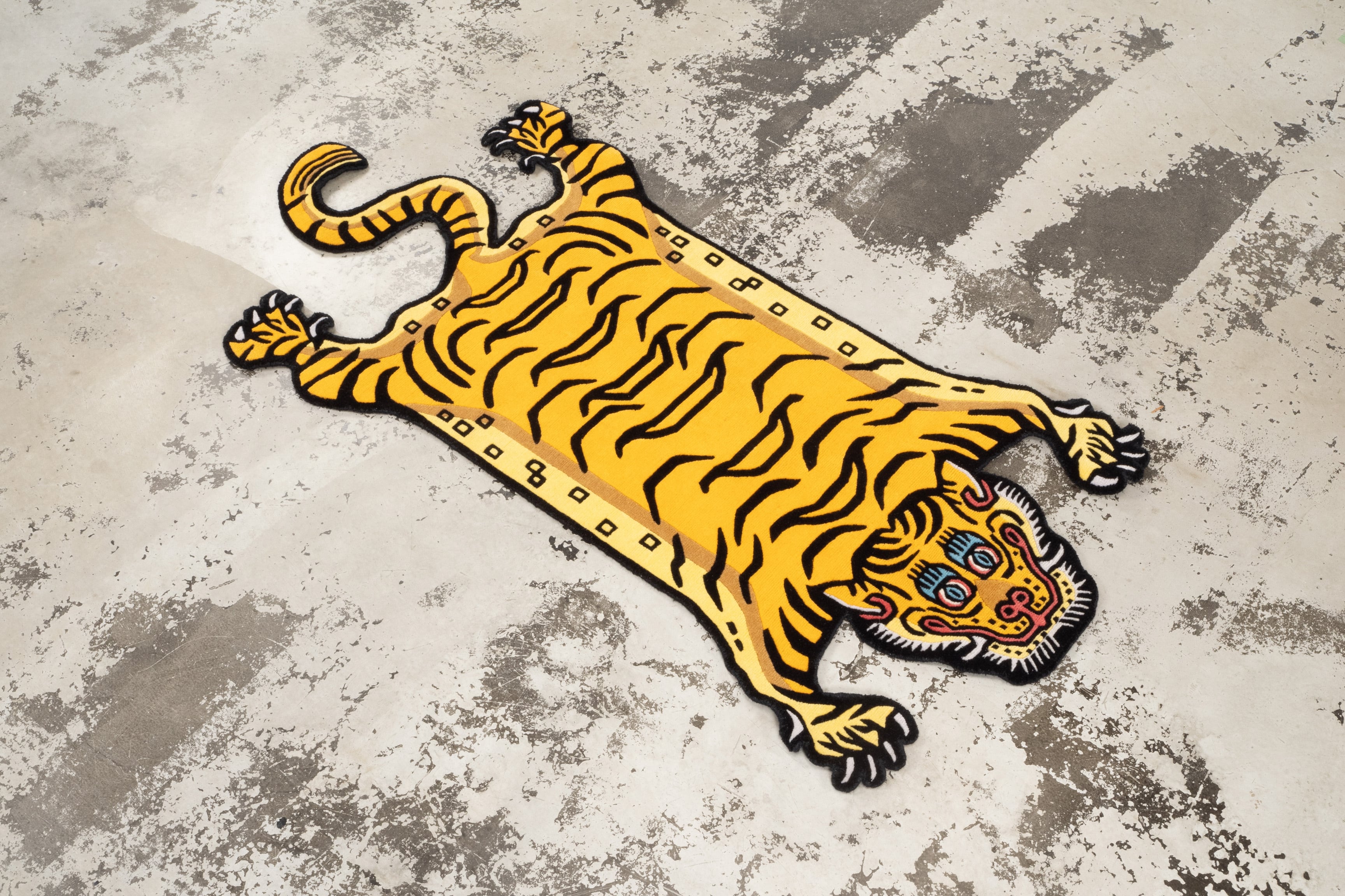 Tibetan Tiger Rug 《Mサイズ•ウール・オリジナル3・シグネチャー