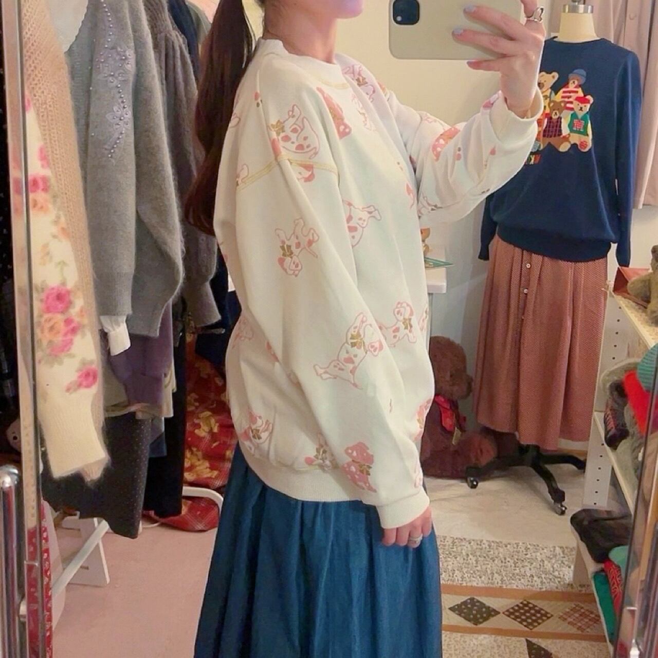 white dog lame sweat