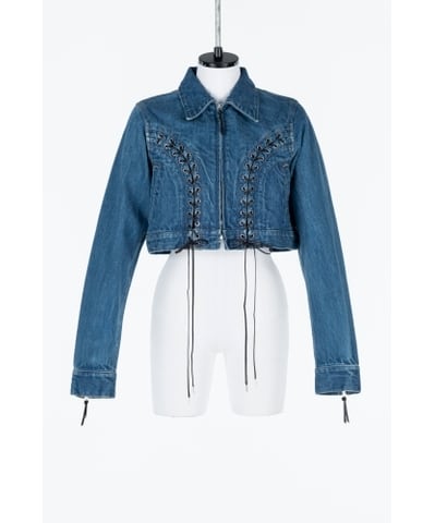 25AW】FETICO フェティコ / Lace up denim jacket / デニムジャケット