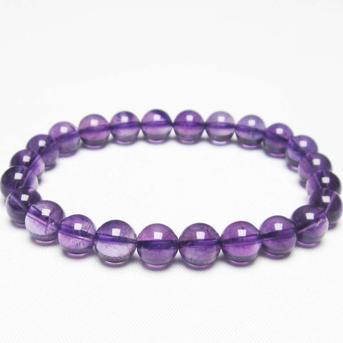 アメジスト ブレスレット 8mm 一点物 メール便可 [M便 1/10] 111-21638