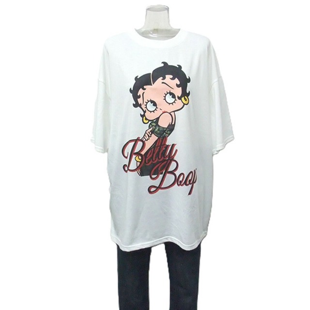 ベティ・ブープ ライセンス半袖BIGTシャツ ・BETTY BOOP ベティちゃん Tシャツ オーバーサイズ アメリカン雑貨