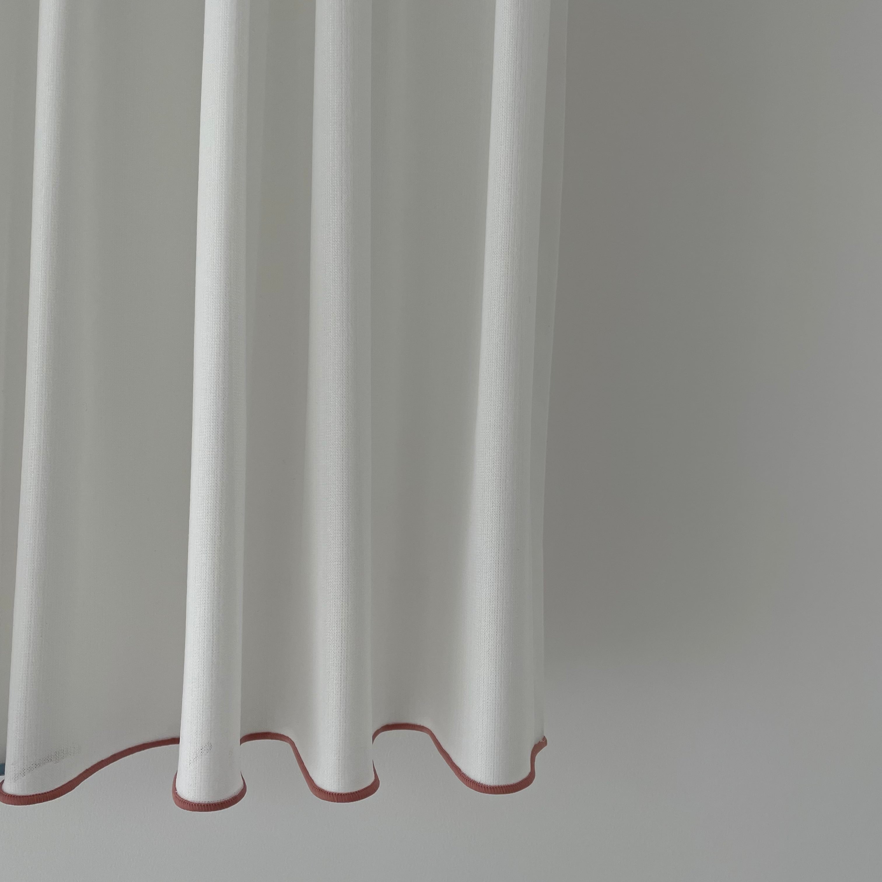 カラーボトムロック ミラーレース／1.5倍ヒダ／両開き（2枚1組