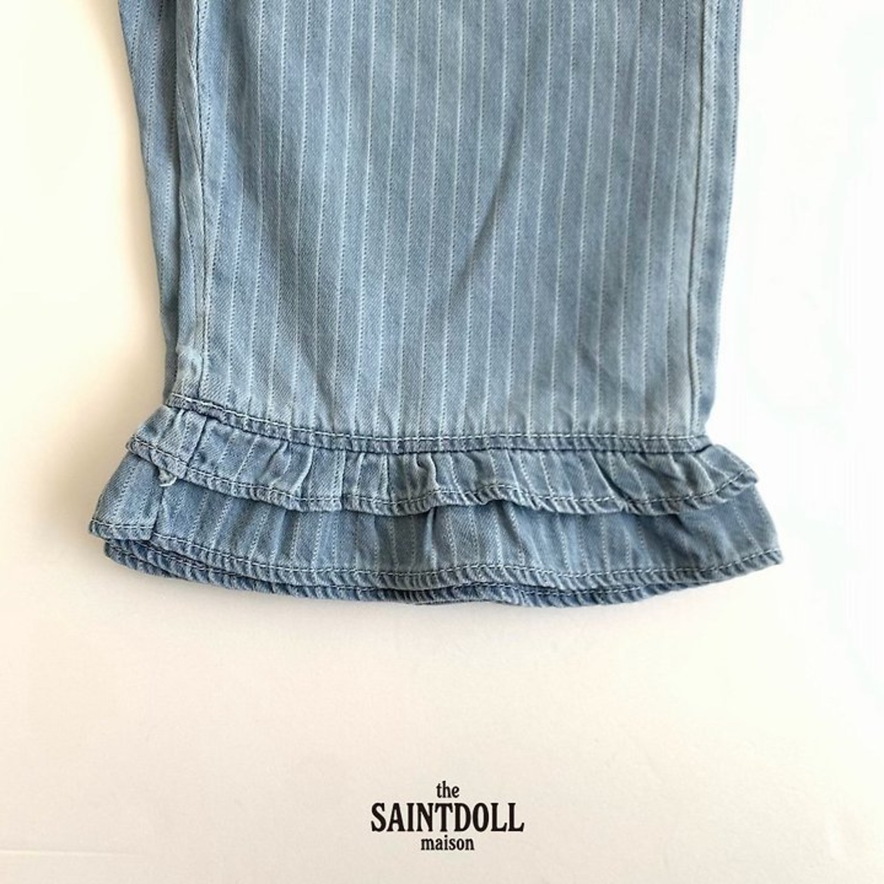 [SAINTDOLL] Petit Frill Denim Pants / [세인트돌] 쁘띠프릴데님팬츠