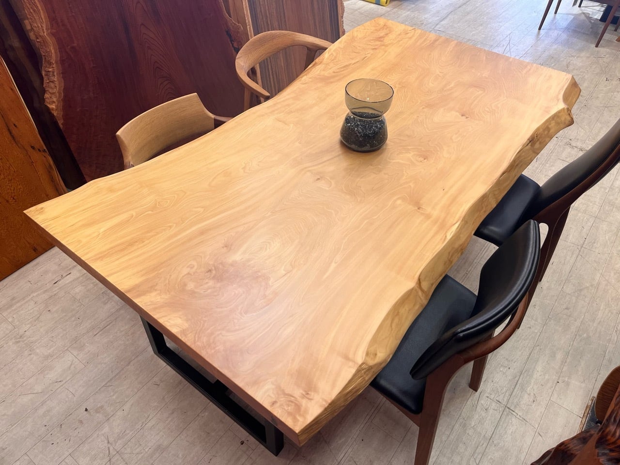 OUTLET】白栃（トチ）_1800×920-840-950×51_新宿店_テーブル天板/一枚