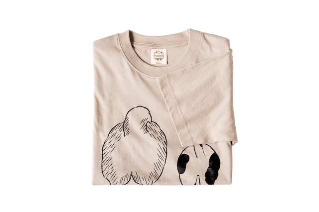 森としっぽ。おしりTシャツ(ミルキーグレー)