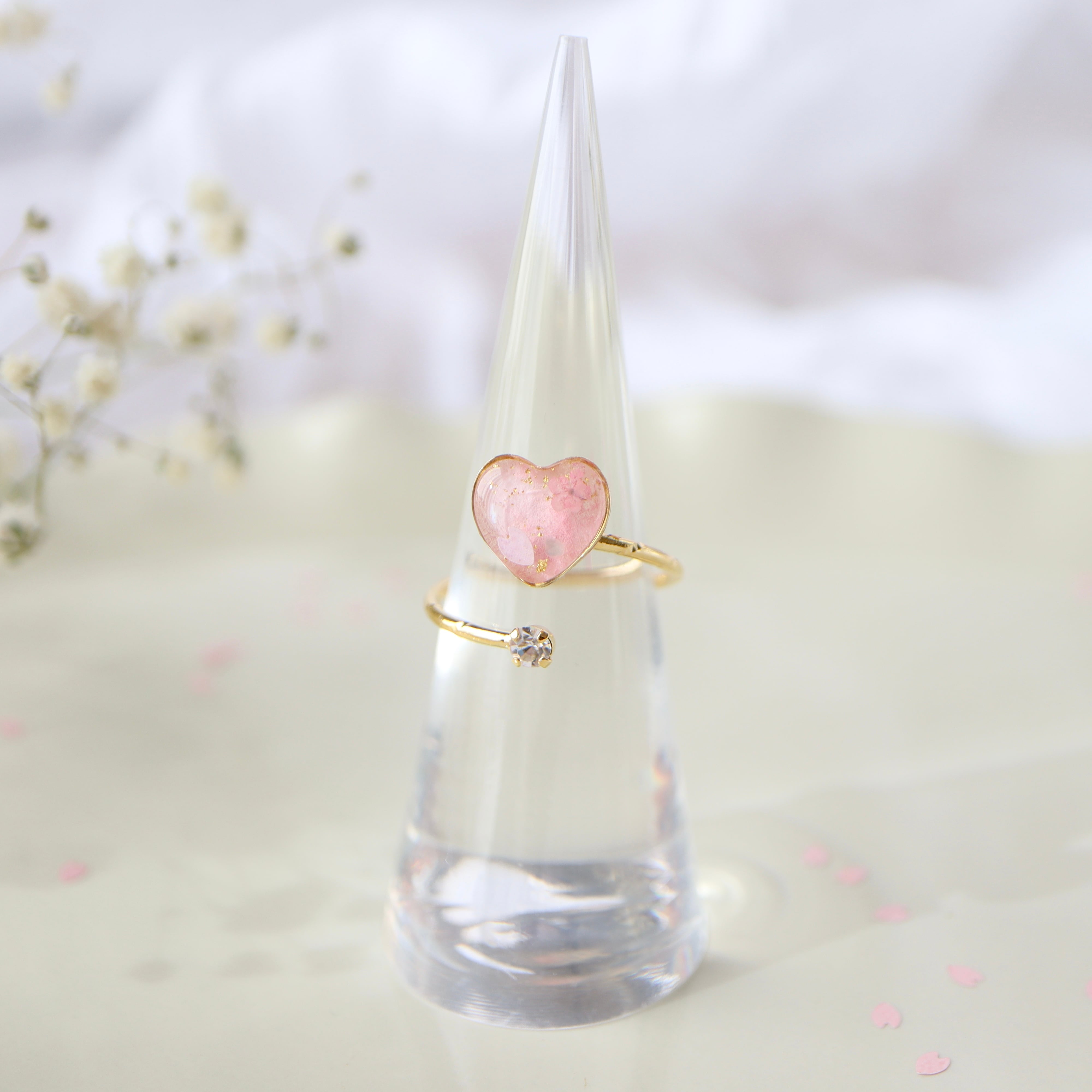 【ﾌﾘｰｻｲｽﾞﾘﾝｸﾞ】 1点もの＊和紙と水彩の彩り ~桜~