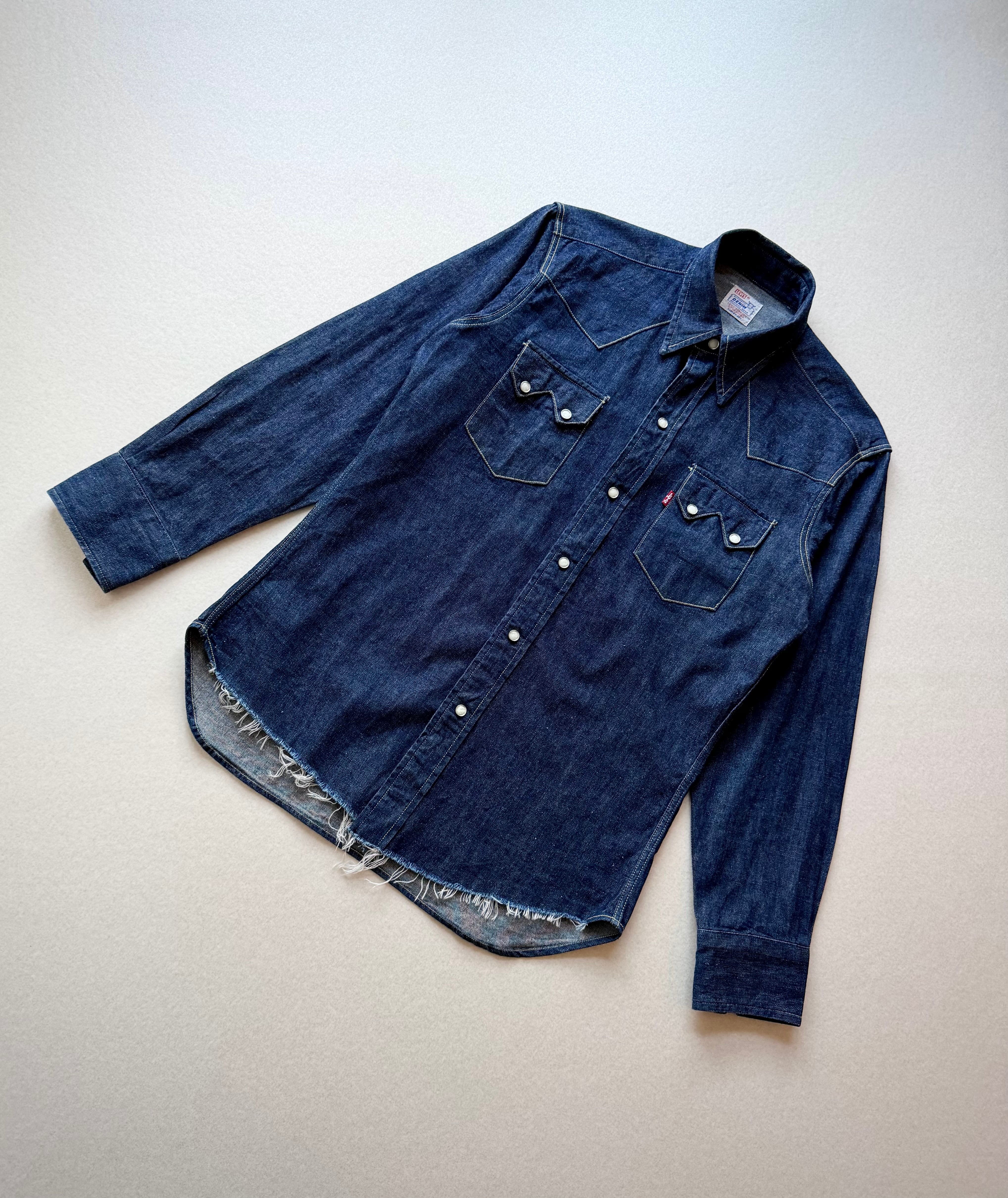 DEAD STOCK 98s USA製 “ LEVI'S ” SHORT HORN DENIM WESTERN SHIRT OLD