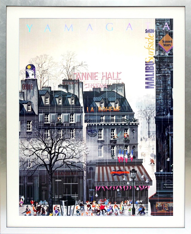 ヒロ ヤマガタ「アニー・ホール」展示用フック付アートポスター 絵画 インテリア アート