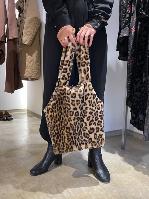 【21AW】a point etc / FAKE FUE LEOPARD BAG