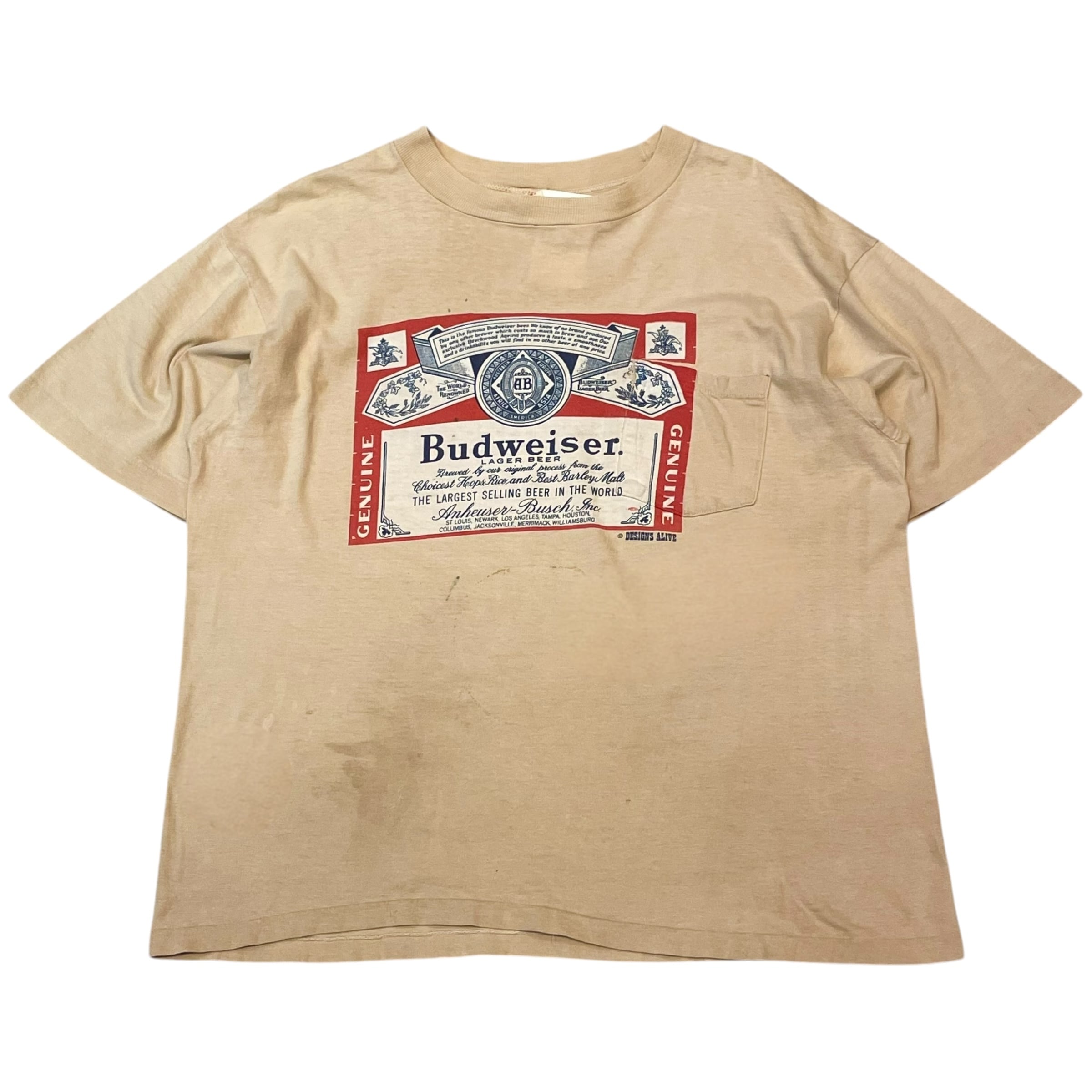 70s Budweiser "OG" pocket T-shirt