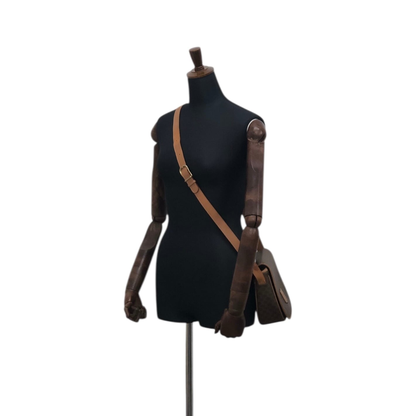 ★CELINE セリーヌ  マカダム ショルダーバッグ ブラウン ブラゾン型押し PVCレザー 2WAY 8rtyi2 CELINE セリーヌ マカダム ショルダーバッグ ブラウン ブラゾン型押し