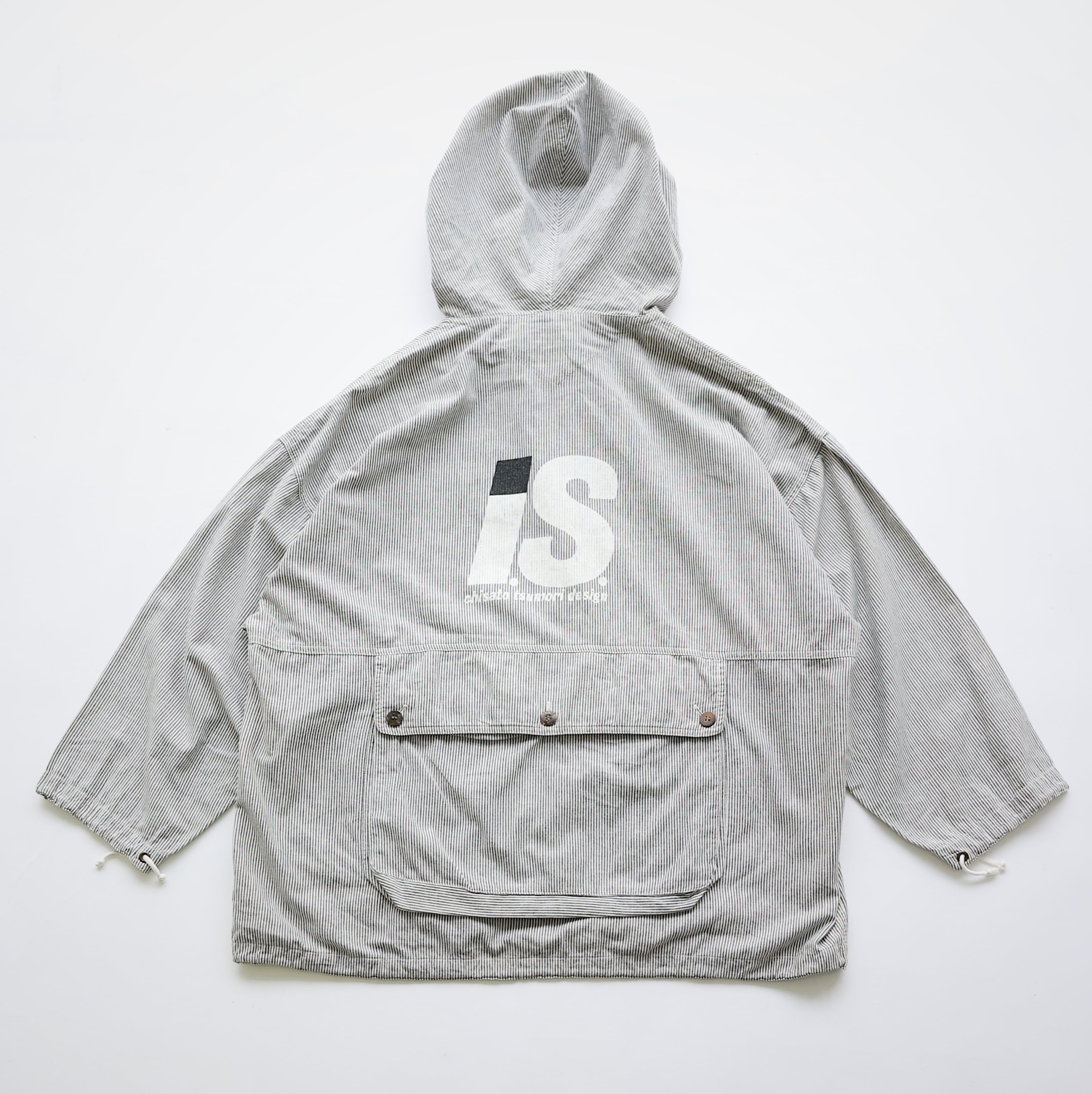 I.S. ISSEY MIYAKE CHISATO TSUMORI DESIGN STRIPE COTTON ANORAK