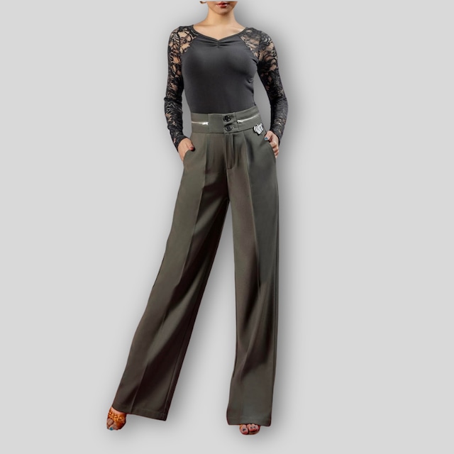 シースルー ロングスリーブ オープンバック カッティング レオタードトップス 3col D00612