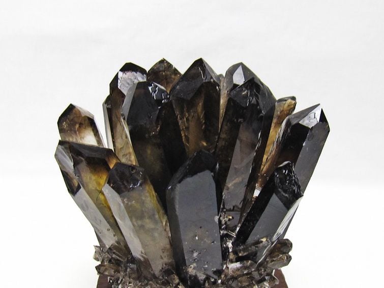 黒水晶 クラスター モリオン 原石 台座付属 一点物 182-8700 | 天然石