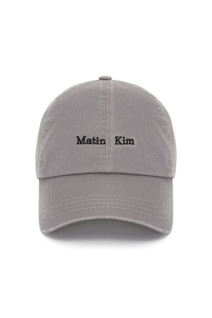 [Matin Kim] MATIN MINI CLASSIC LOGO BALL CAP IN GREY 正規品 韓国ブランド 韓国通販 韓国代行 韓国ファッション マーティンキム matinkim 日本 店舗