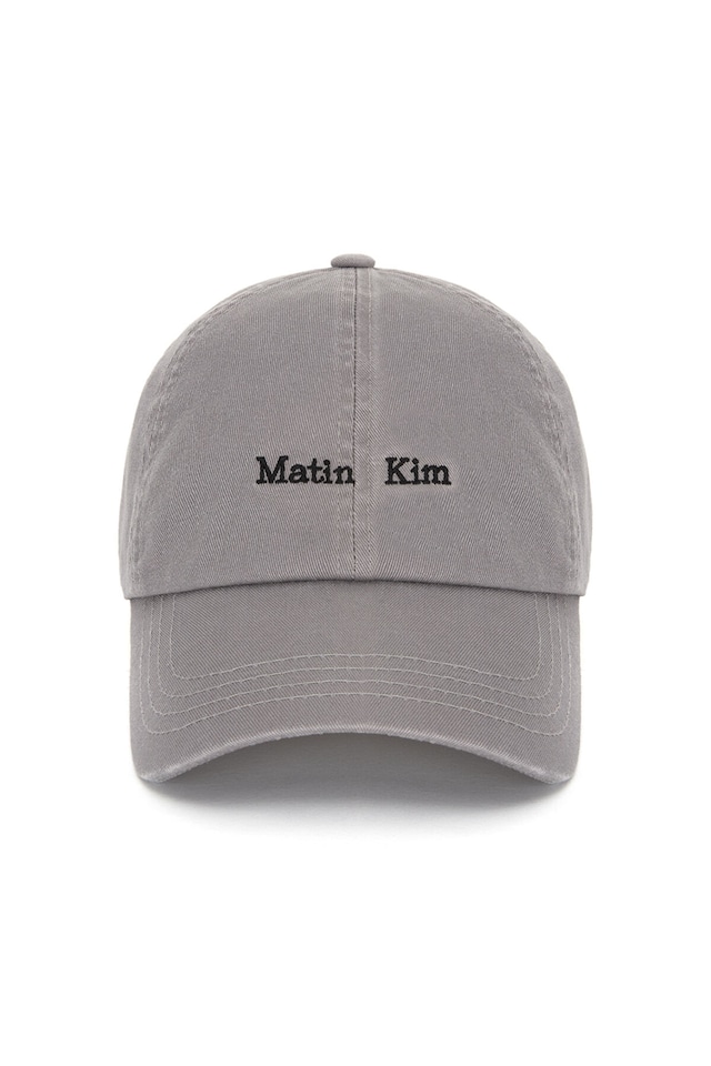 [Matin Kim] MATIN MINI CLASSIC LOGO BALL CAP IN GREY 正規品 韓国ブランド 韓国通販 韓国代行 韓国ファッション マーティンキム matinkim 日本 店舗