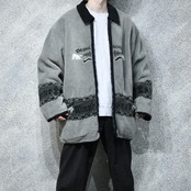 reversible animal fleece jacket
