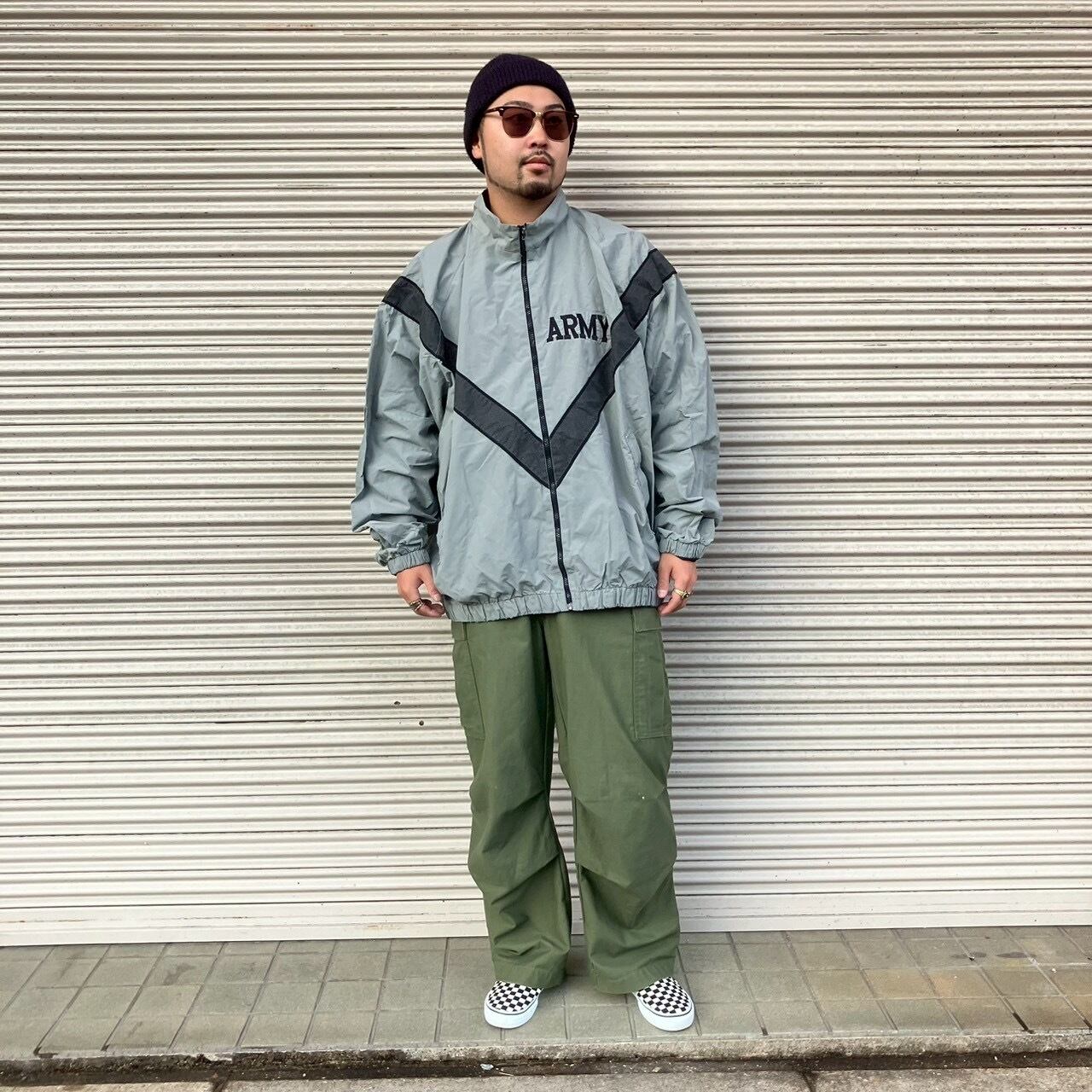 90s 米軍 実物 ARMY IPFU ミリタリー トレーニングジャケット XL-L