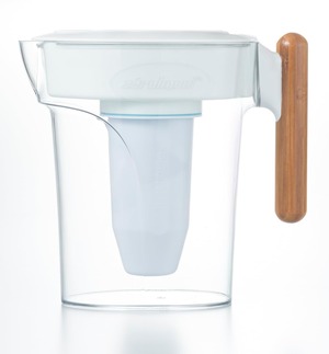 【在庫のみ】ゼロピッチャー ポット型浄水器 浄水部容量1.6L（全容量2.4L）ZEROLIQUID  浄水レベルを確認できるZEROゲージ測定器付 (赤ちゃんのミルクやペットの飲み水 掃除での使用も) 災害用浄水器 浄水ボトル ?水器 （ ZL-PT24W ）