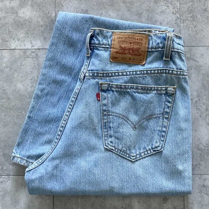 W34 L34】90's Levis 535 リーバイス ボタン裏刻印212 カナダ製 90年代