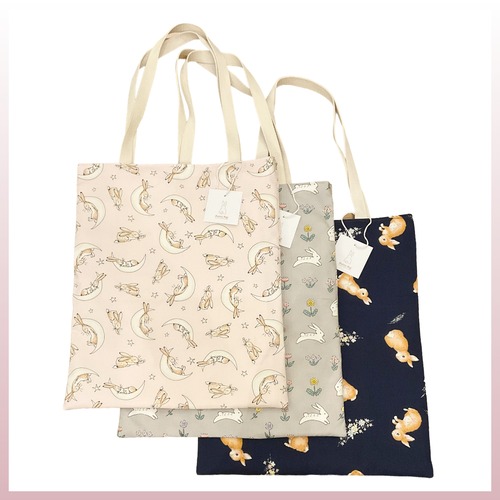 【再入荷＆新柄♪】ぴょんぴょんうさぎ 縦バッグ ZUDA.