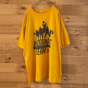 【anvil】NBA インディアナペイサーズ Pacers バスケ Tシャツ XL ビッグサイズ 企業ロゴ バックプリント us古着 アメリカ古着