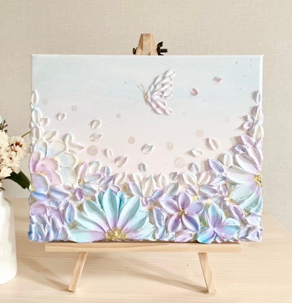 華星月夜」27.3×22㎝ テクスチャーアート 寝室インテリア リビング