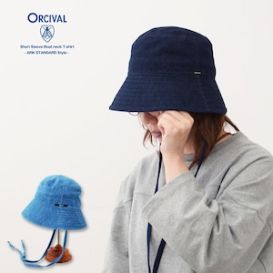 ORCIVAL [オーチバル・オーシバル] SOFT DENIM BUCKET HAT [OR-H0082SFD] ソフトデニム バケットハット・デニムハット・バケットハット・ハット・日除け・キャンプ・アウトドア・レジャー・MEN'S / LADY'S [2024SS]