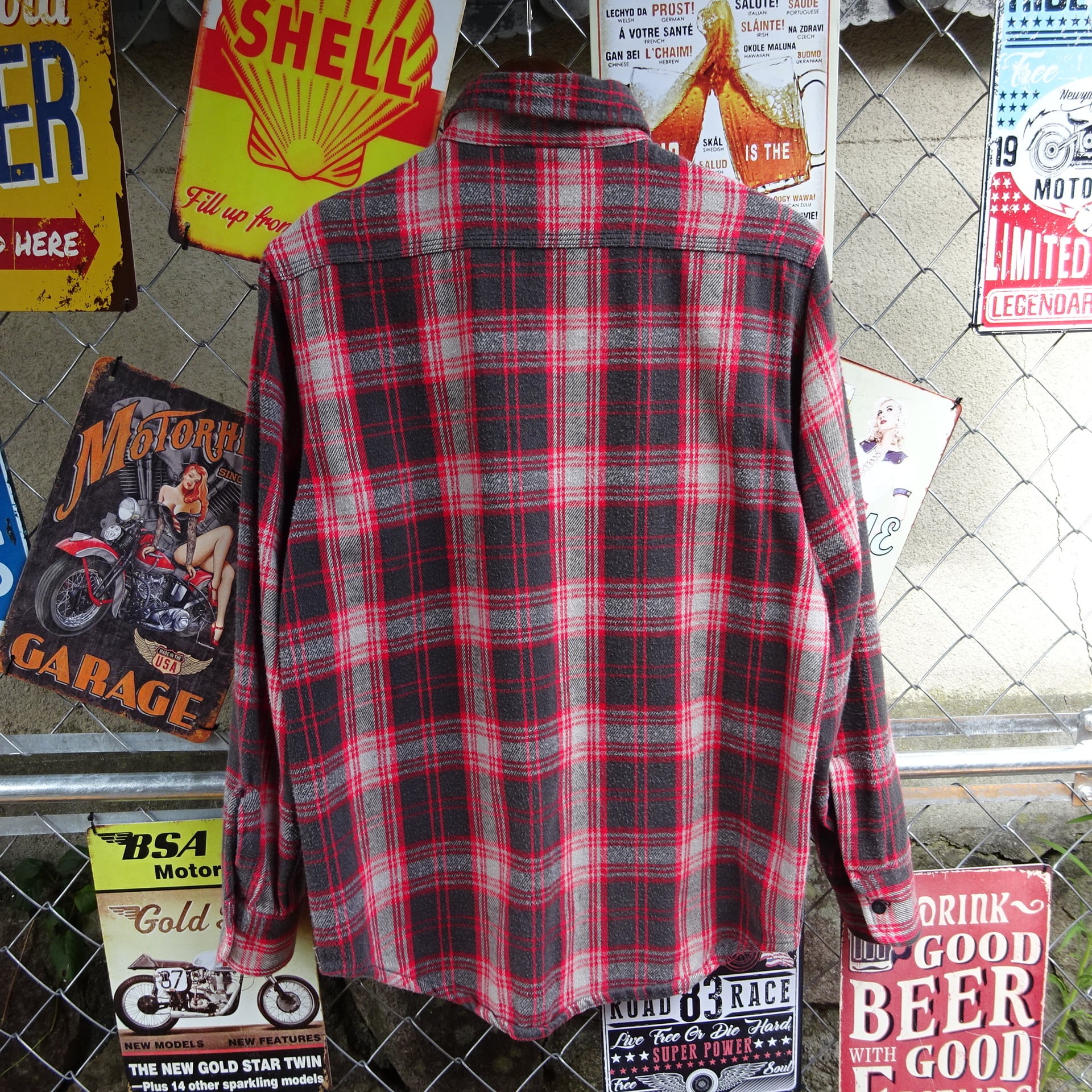 80s Carhartt カーハート M サイズ 相当 USA製 ネルシャツ 長袖 80s Carhartt カーハート M サイズ 相当 USA製 ネルシャツ 長袖