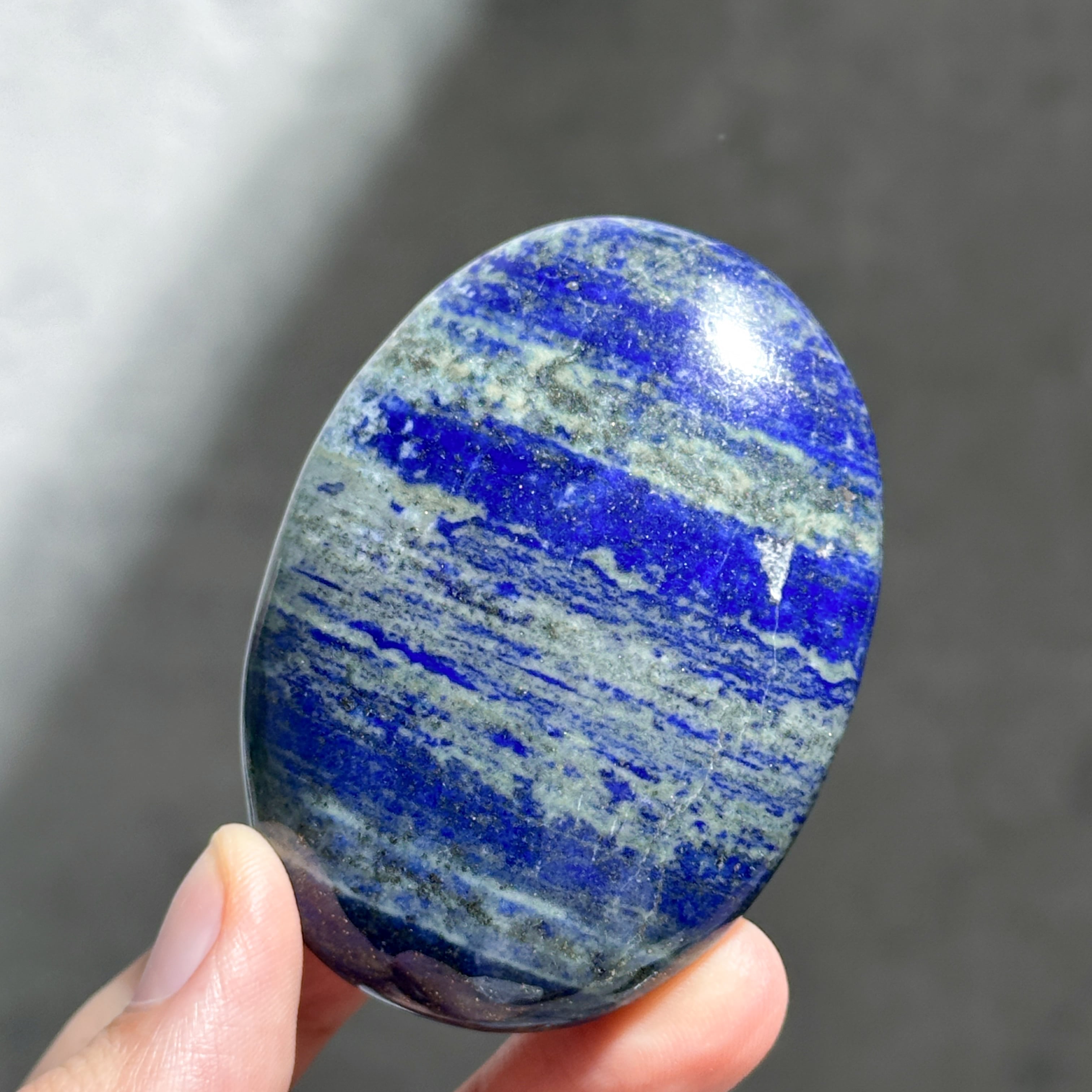 ラピスラズリ パームストーン81◇ Lapis Lazuli ◇天然石・鉱物