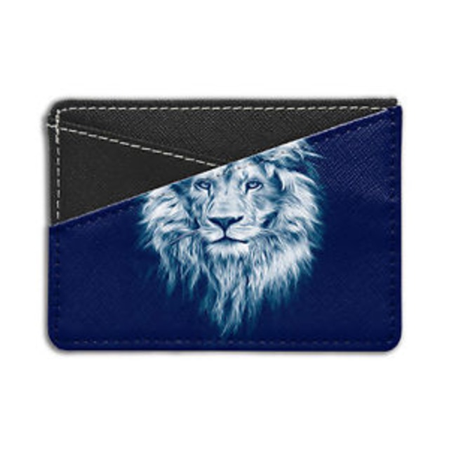 【送料無料】ライオンクレジットカード  s1721lions blue cat credit card holder wallet  s1721