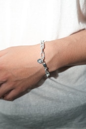 Jelly Fish/Foil Chain Bracelet