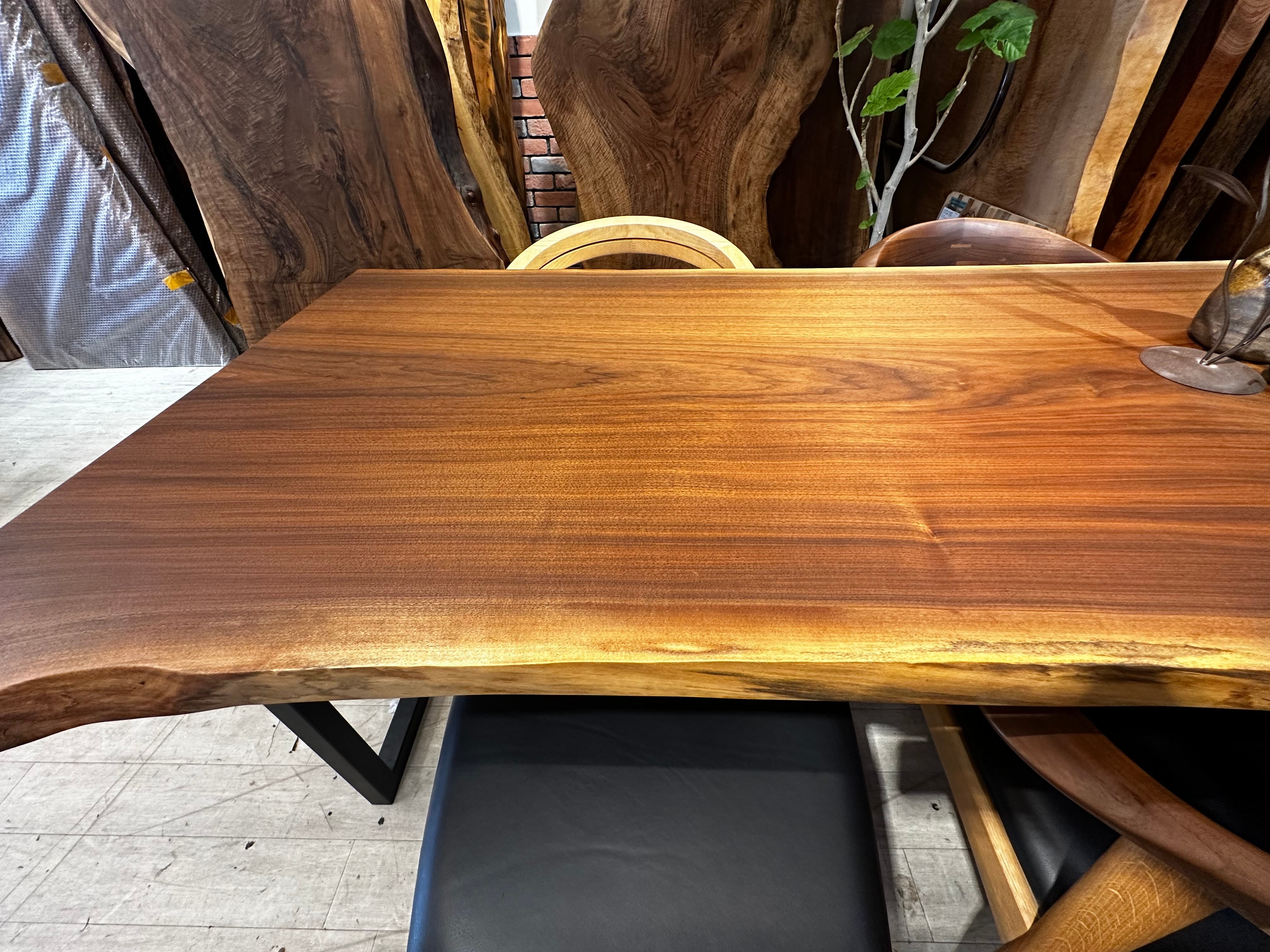 ウォールナット_2400×750-900×45_浅草本店_テーブル天板/一枚板 242309