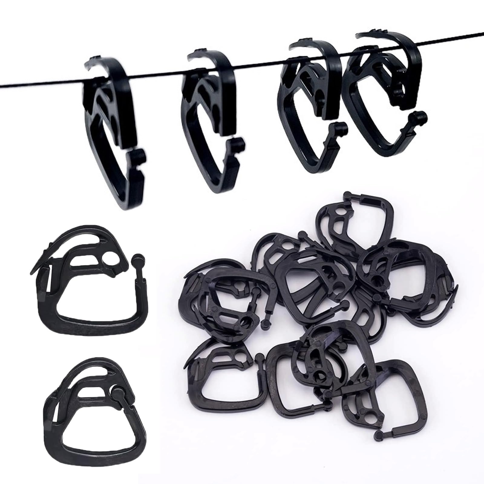 ブラッククリップヘアアクセサリー 送料無料 ヘアクリップ ミニ 28mm 40個 ブラック ヘアアクセサリー