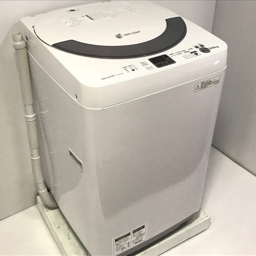  5.5kg 全自動洗濯機 シャープ Ag+イオン ES-GE55N-S 2014年製造
