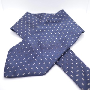 GUESS Whole Pattern Silk Necktie Navy