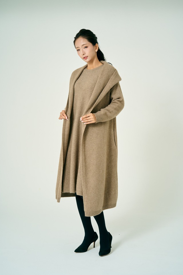 Hooded Chunky Long Coat